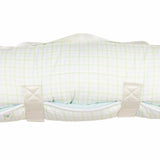 Apple of My Isla The Nap Mat- Blue and Green Windowpane