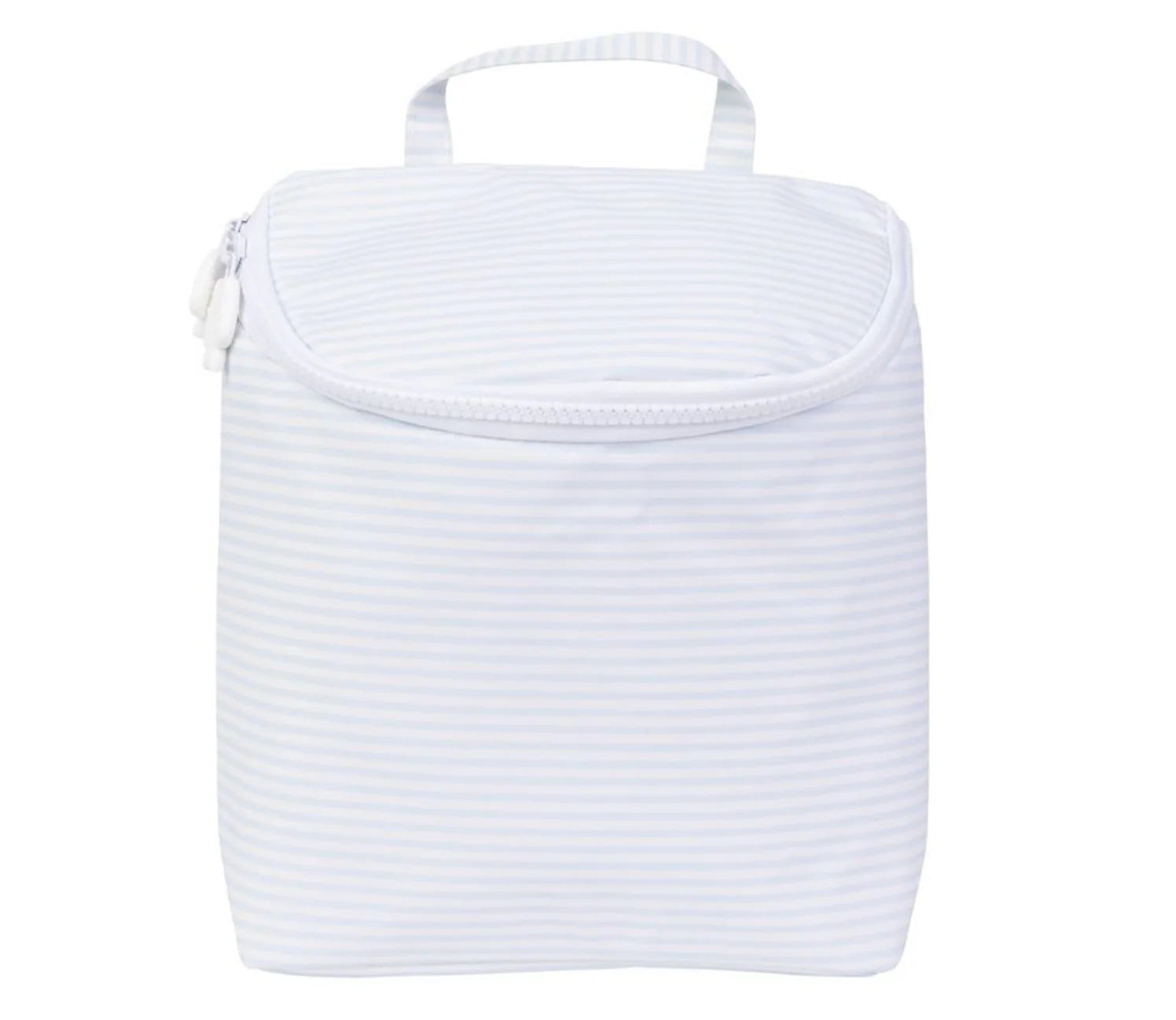 Apple Of My Isla The Bottle Bag- Light Blue Stripe