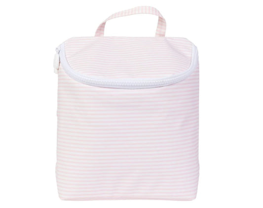 Apple Of My Isla The Bottle Bag- Pink Stripe