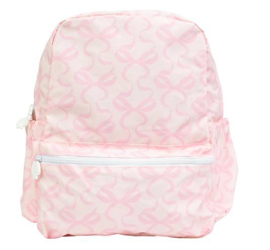 Apple Of My Isla Bows on Pink Small Backpack
