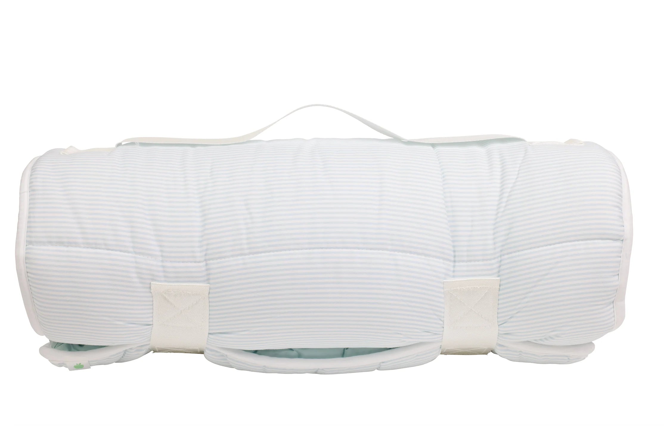 Apple of My Isla The Nap Mat- Light Blue Stripe