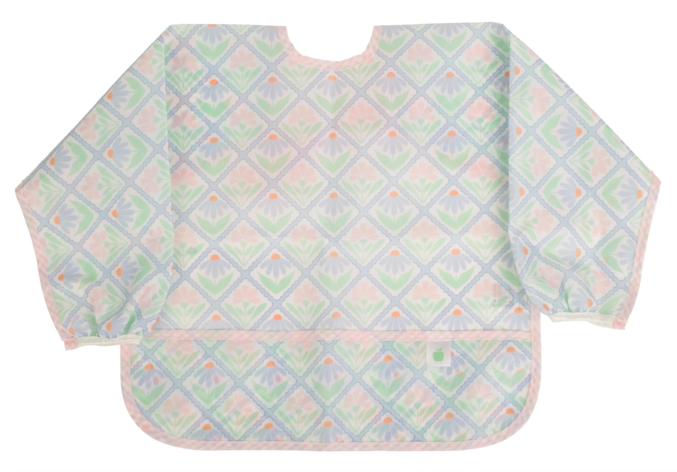 Apple of My Isla Pastel Floral Cover Everything Bib