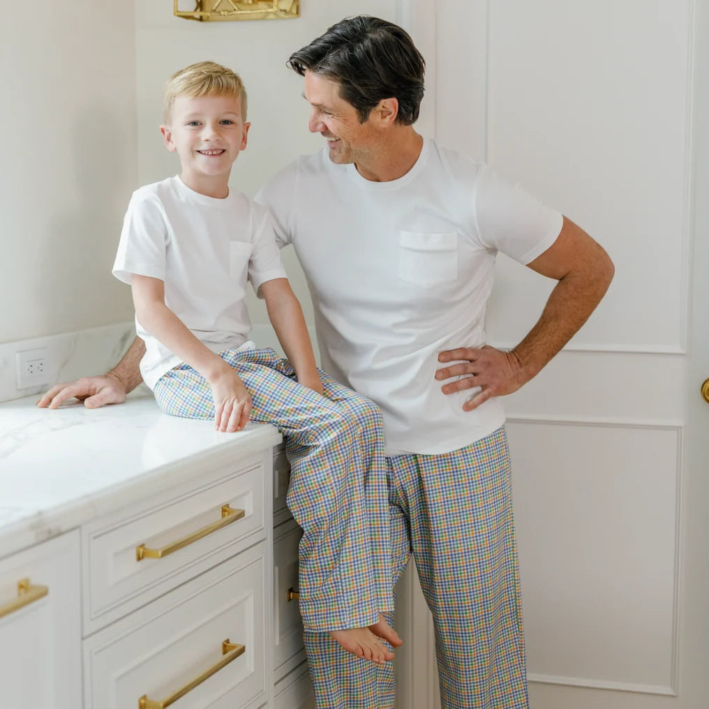 Lila and Hayes Beckett Boys' Hangout Pant - Harvest Gingham