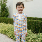 Lila and Hayes Jack Boys' Pajama Pant Set - Preppy Pumpkins Cool