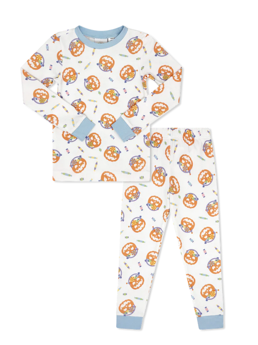 Lullaby Set Sweet Pea PJ Set- Bluffton Blue