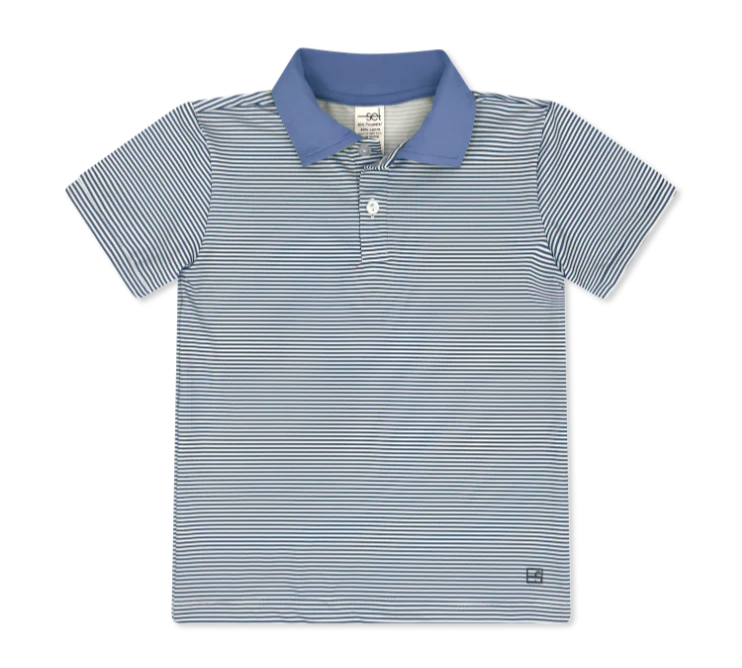 Set Athletics Parker Polo- Baton Rouge Ministripe