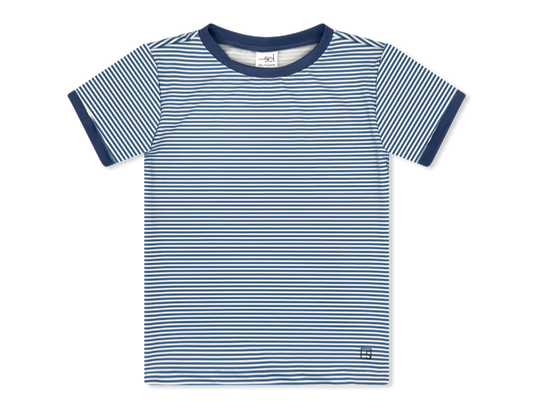 Set Athletics Bradley Basic Tee- Baton Rouge Ministripe