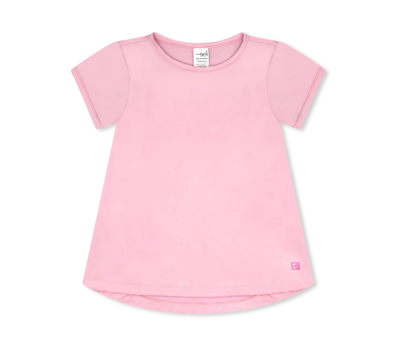 Set Athletics Bridget Basic Tee- Cotton Candy Pink