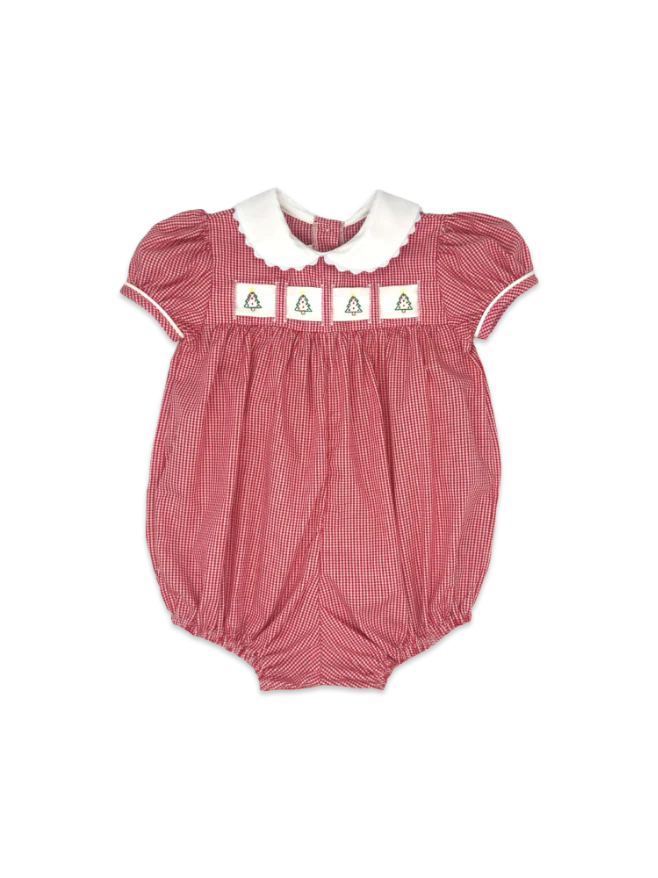 Ruth Ribbon Bubble- Ridgeland Red Minigingham