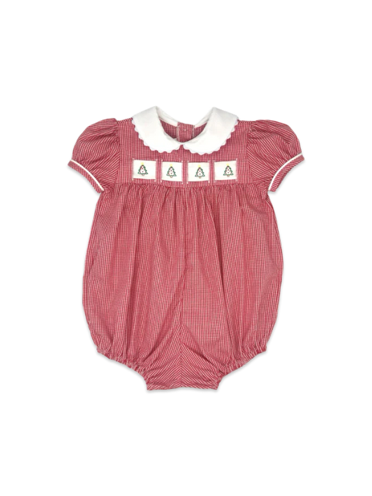 Ruth Ribbon Bubble- Ridgeland Red Minigingham