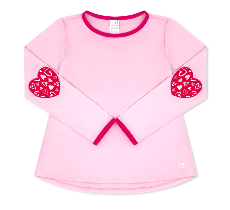 Set Athletics Kylie Long Sleeve Top - Cotton Candy Pink and Pinky Promise