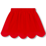 Lullaby Set Susie Scallop Skirt- High Point Red Corduroy