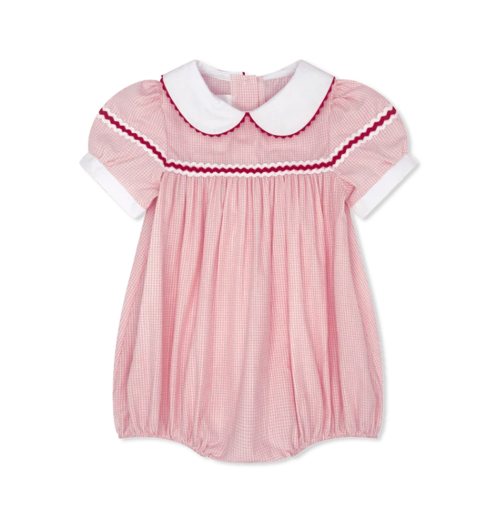 Lullaby Set Kendall Bubble- Classic Pink Mini Gingham