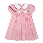 Lullaby Set Kendall Dress- Classic Pink Mini Gingham
