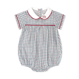Lullaby Set Cars Covington Bubble- Primary Plaid