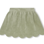 Lullaby Set Susie Scallop Skirt- Sweetgrass Corduroy