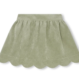 Lullaby Set Susie Scallop Skirt- Sweetgrass Corduroy