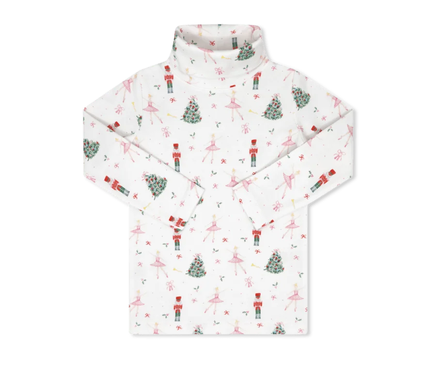 Lullaby Set Tiny Tot Turtleneck- Enchanted Toy Box Pink
