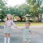 Lullaby Set Adam Short Set- Sweetgrass Corduroy