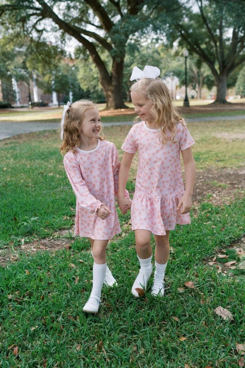 Lullaby Set Dani Dropwaist Dress- Candy Corn Kisses