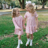 Lullaby Set Dani Dropwaist Dress- Candy Corn Kisses