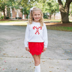 Lullaby Set Susie Scallop Skirt- High Point Red Corduroy
