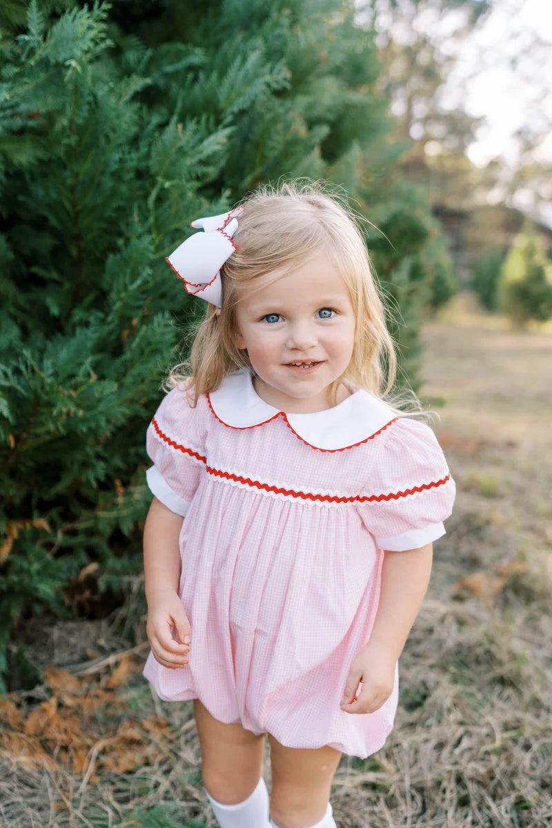 Lullaby Set Kendall Bubble- Classic Pink Mini Gingham