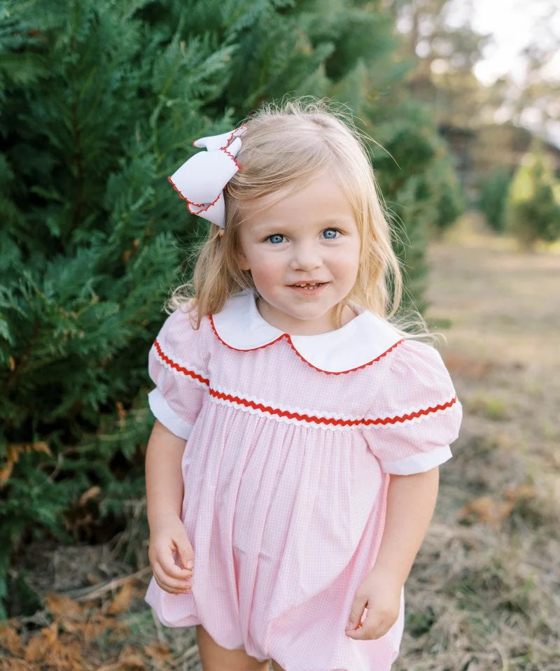 Lullaby Set Kendall Bubble- Classic Pink Mini Gingham