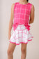 Nicole Tank- Power Pink Windowpane