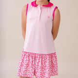 Darla Drop Waist Dress - Pink Petals
