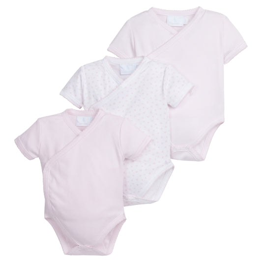 Little English Set of 3 Onesies- Light Pink