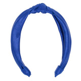 Azarhia Top Knot Headband - Royal Blue Shimmer