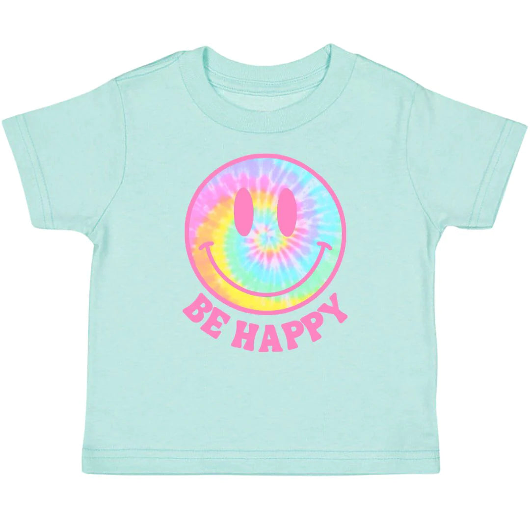 Sweet Wink Be Happy T-Shirt- Aqua