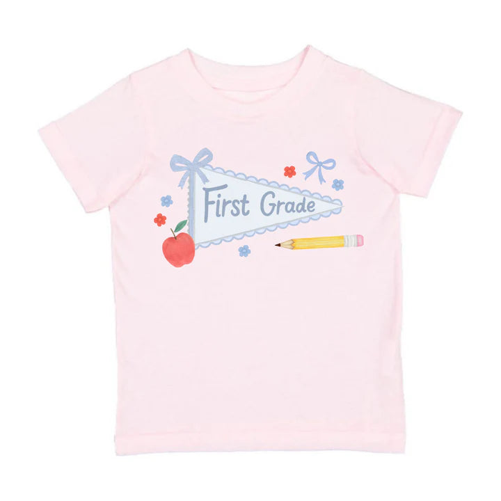 Sweet Wink First Grade Pennant Short Sleeve T-Shirt