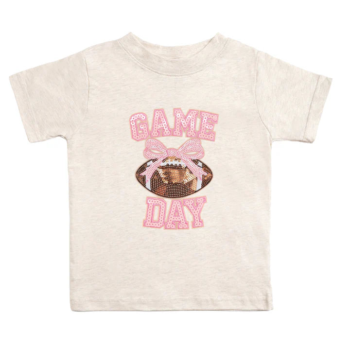 Sweet Wink Game Day Sequin Patch Short Sleeve T-Shirt - Ballet