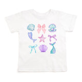 Sweet Wink Mermaid Cutie Short Sleeve T-Shirt - White