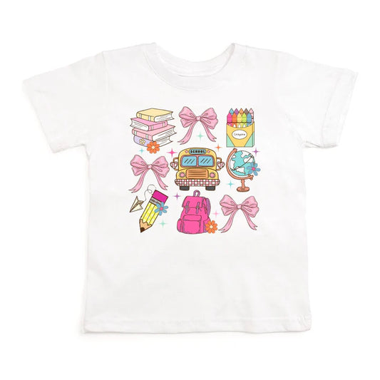 Sweet Wink Coquette Doodle Short Sleeve T-Shirt - White
