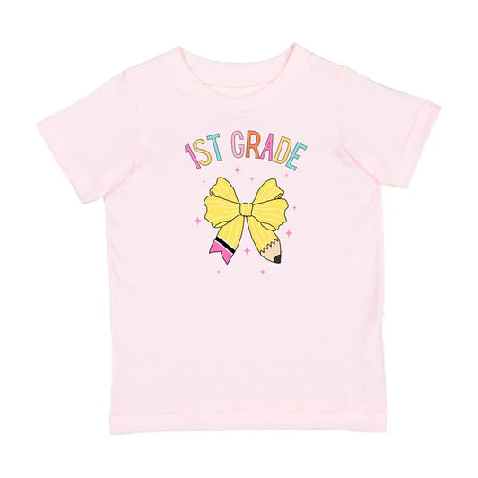Sweet Wink First Grade Pencil Bow Short Sleeve T-Shirt - Ballet