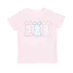 Sweet Wink Floral Bunny Patch Easter Short Sleeve T-Shirt - Ballet
