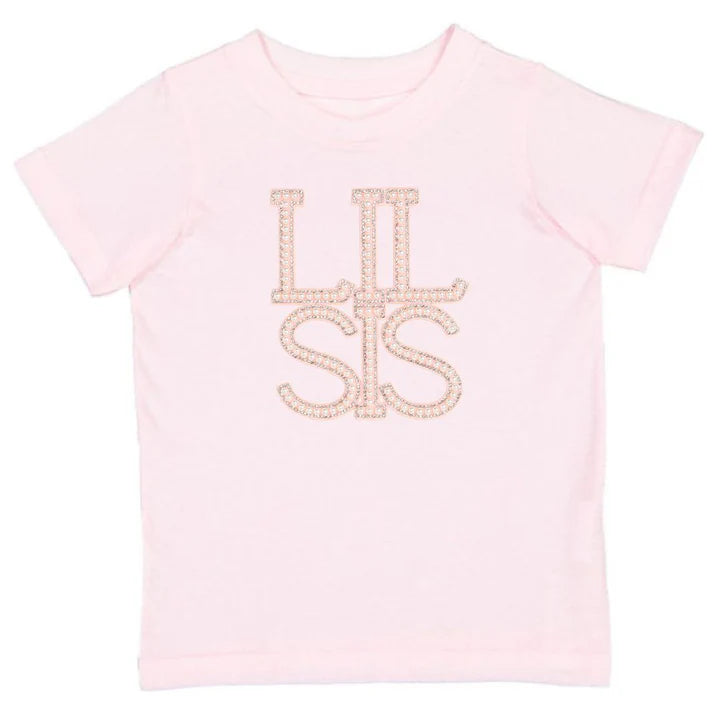 Sweet Wink Lil Sis Pearl Patch Short Sleeve T-Shirt- Ballet