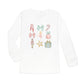 Nutcracker Cutie Christmas Long Sleeve Shirt - White