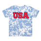 Sweet Wink USA Patch T-Shirt- Sky Tie Dye
