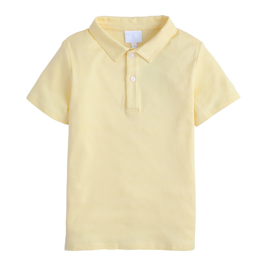 Little English Short Sleeve Polo - Yellow