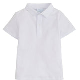 Little English Short Sleeve Polo - White