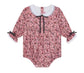 Dusty Pink Floral Baby Girl Romper
