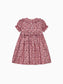 Dusty Pink Floral Silvana Girl Hand Smocked Dress
