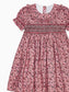 Dusty Pink Floral Silvana Girl Hand Smocked Dress