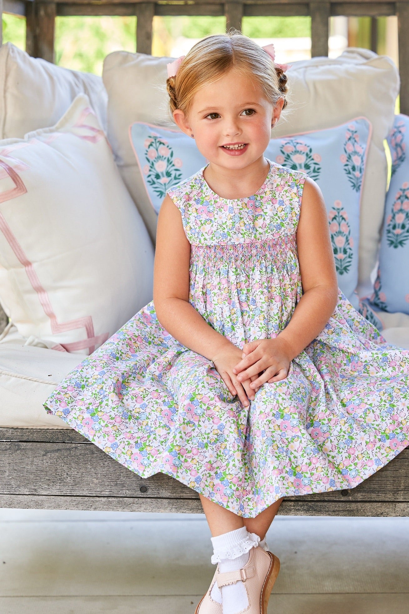 Little English Simply Smocked Dress- Cheekwood Floral