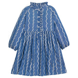 BISBY Amelia Dress- Chamonix Chambray Embroidery