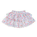 Sweet Wink Patriotic Floral Skort